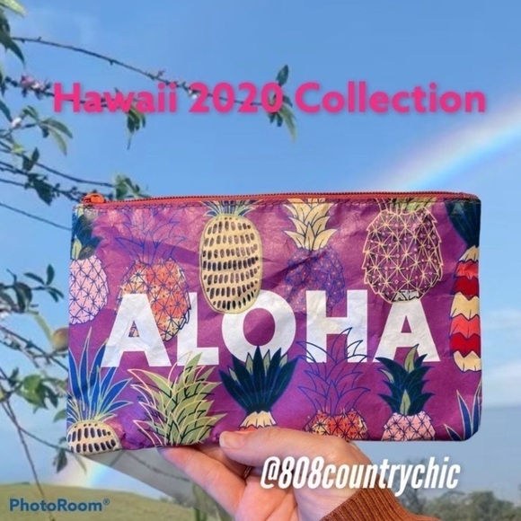 STARBUCKS HAWAII 2020 COLLECTION ALOHA PINEAPPLE ZIP POUCH NWT - Picture 1 of 3